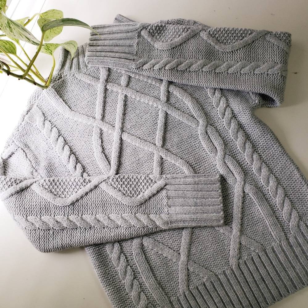 Gray Knitted Sweater